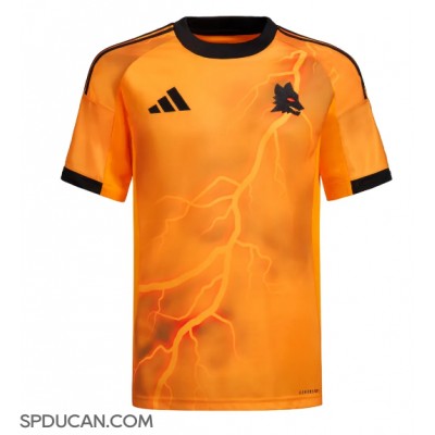 Muški Nogometni Dres AS Roma Gianluca Mancini #23 Gostujuci 2025-26 Kratak Rukav Muški Nogometni Dres AS Roma Gianluca Mancini #23 Gostujuci 2025-26 Kratak Rukav